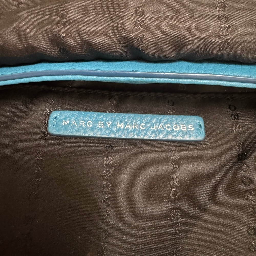 Marc by Marc Jacobs Teal Blue Leather Crossbody Bag - Picture 3 of 12